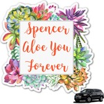 Succulents Graphic Car Decal (Personalized)
