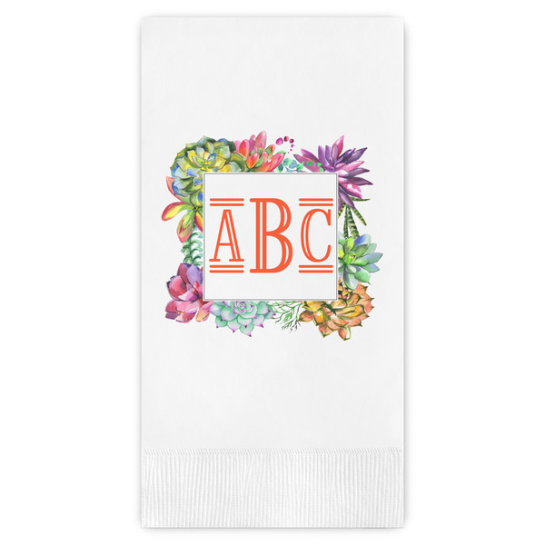 Custom Succulents Guest Towels - Full Color (Personalized)