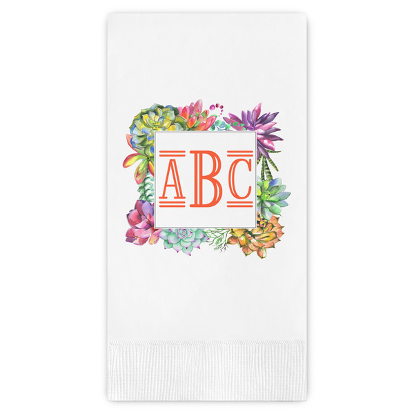 Custom Succulents Guest Paper Towels - Full Color (Personalized)