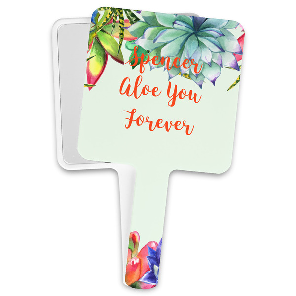 Custom Succulents Hand Mirror (Personalized)