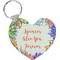 Succulents Heart Plastic Keychain w/ Name or Text
