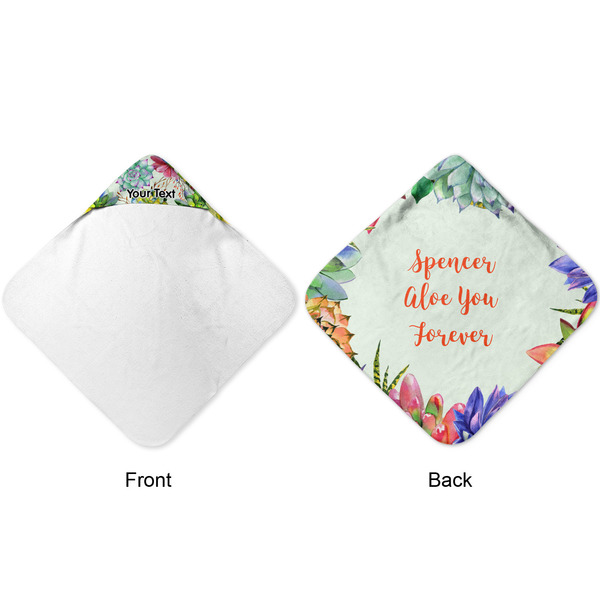 Succulents Hooded Baby Towel- Approval