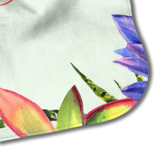 Succulents Hooded Baby Towel- Detail Corner