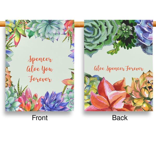 Succulents House Flags - Double Sided - APPROVAL