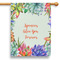 Succulents 28" House Flag (Personalized)