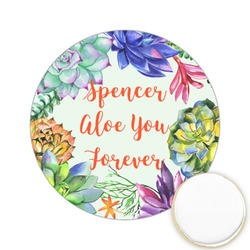 Succulents Printed Cookie Topper - 2.15" (Personalized)