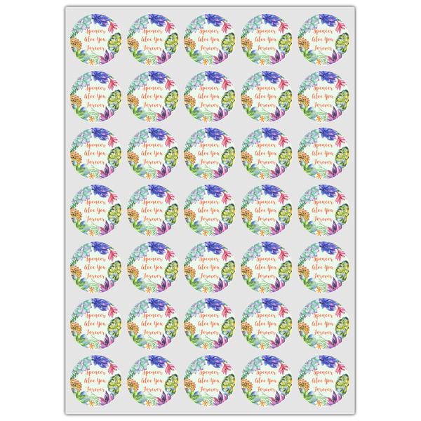 Succulents Icing Circle - XSmall - Set of 35