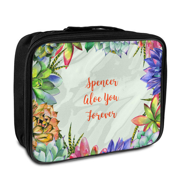 Custom Succulents Insulated Lunch Bag (Personalized)
