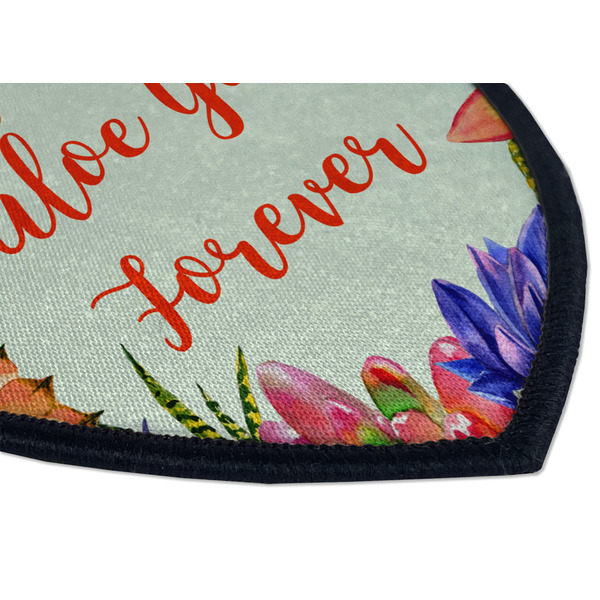 Succulents Iron on Shield 3 Detail