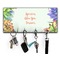 Succulents Key Hanger w/ 4 Hooks w/ Name or Text