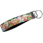 Succulents Webbing Keychain Fob - Small (Personalized)