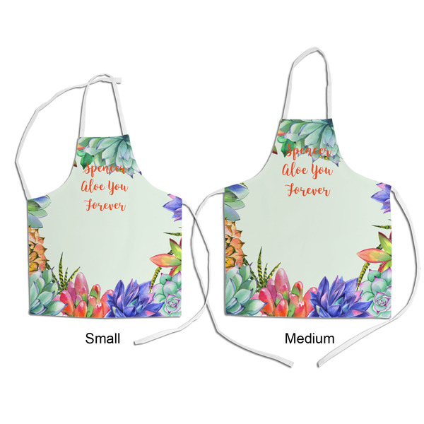 Succulents Kid's Aprons - Comparison