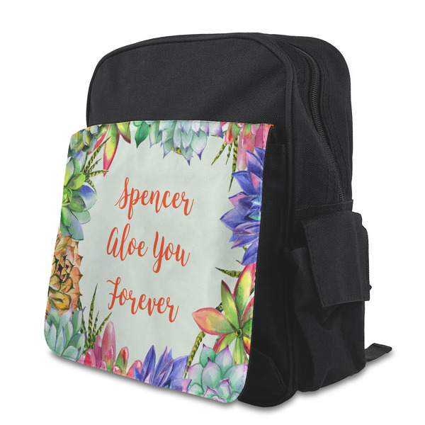 Custom Succulents Preschool Backpack (Personalized)