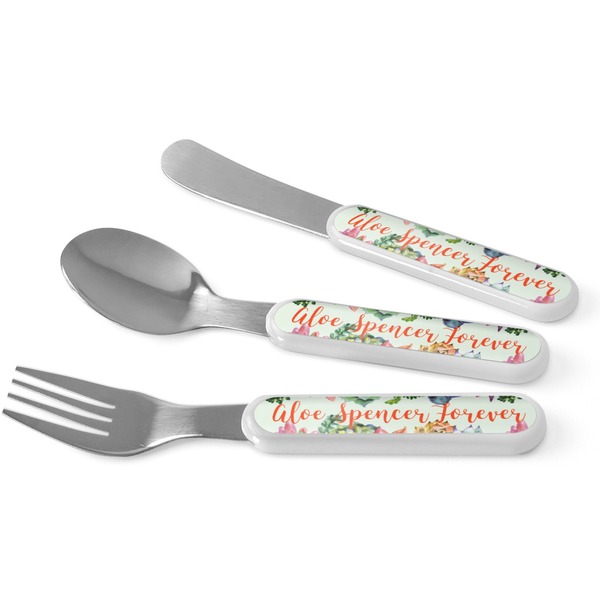Custom Succulents Kid's Flatware (Personalized)