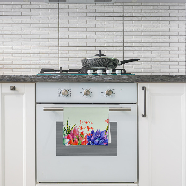 Succulents Kitchen Towel - Poly Cotton - Lifestyle