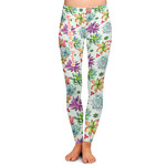 Succulents Ladies Leggings - Extra Small (Personalized)