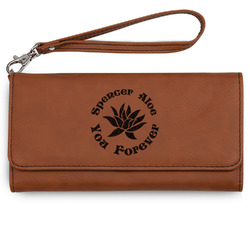 Succulents Ladies Leatherette Wallet - Laser Engraved (Personalized)