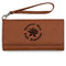 Succulents Ladies Wallet - Leather - Rawhide - Front View