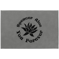 Succulents Large Gift Box w/ Engraved Leather Lid (Personalized)