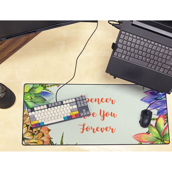 Succulents Large Gaming Mats - LIFESTYLE
