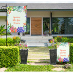 Succulents Large Garden Flag - Single Sided (Personalized)