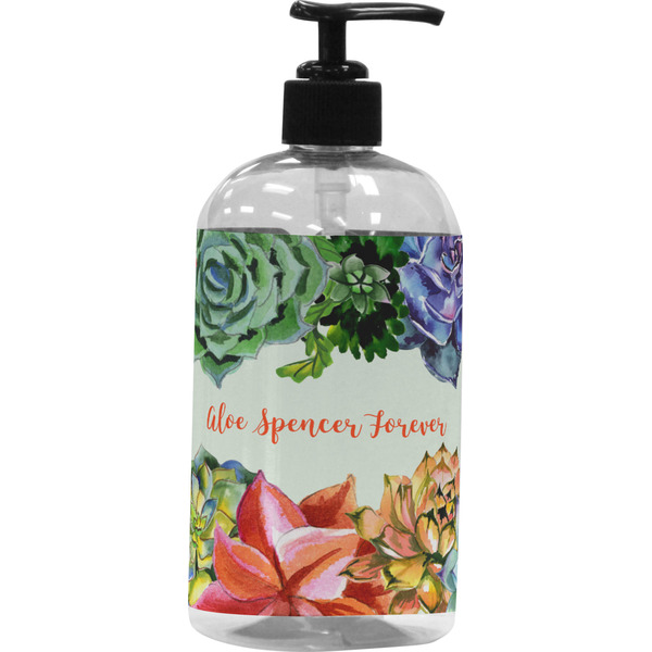 Custom Succulents Plastic Soap / Lotion Dispenser (Personalized)