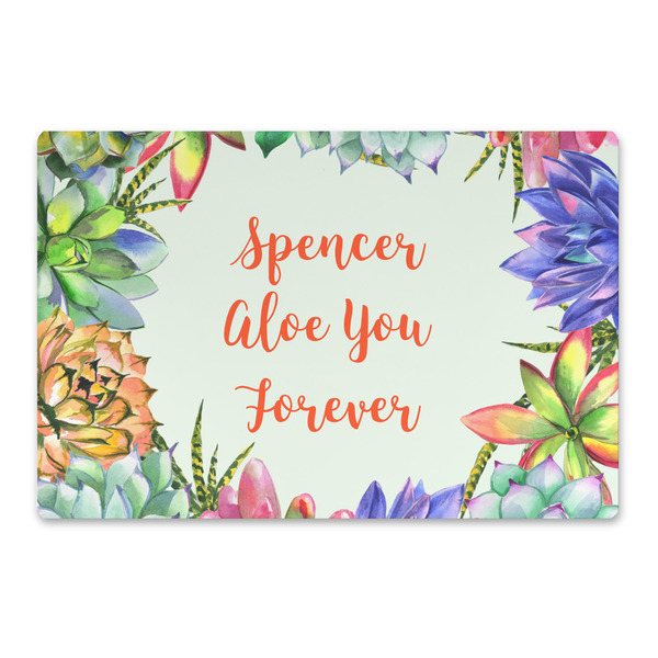 Custom Succulents Large Rectangle Car Magnet (Personalized)
