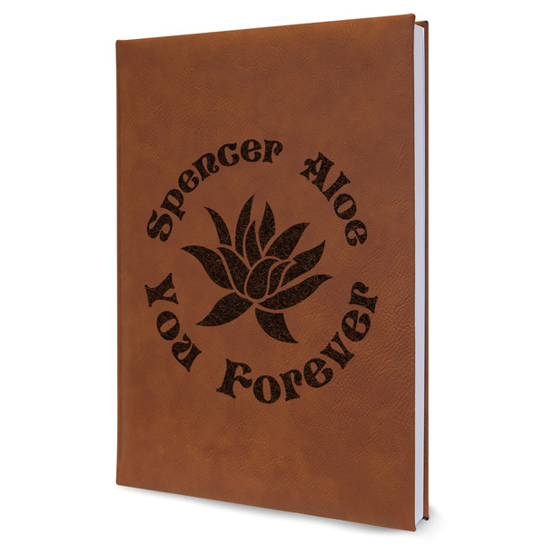 Custom Succulents Leatherette Journal - Large - Single Sided (Personalized)