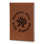 Succulents Leatherette Journal - Large - Double Sided (Personalized)