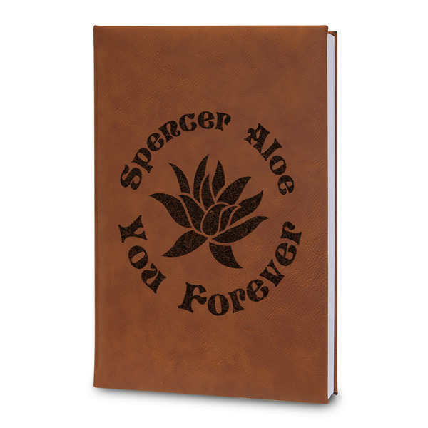 Custom Succulents Leatherette Journal - Large - Double Sided (Personalized)