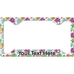 Succulents License Plate Frame - Style C (Personalized)