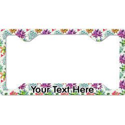 Succulents License Plate Frame - Style C (Personalized)