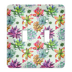 Succulents Light Switch Cover (2 Toggle Plate)