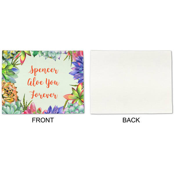 Succulents Linen Placemat - APPROVAL Single (single sided)