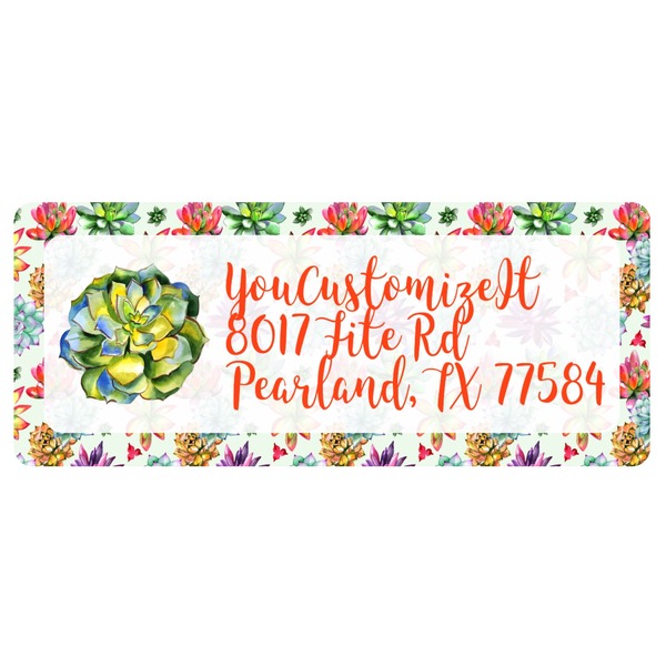 Custom Succulents Return Address Labels (Personalized)