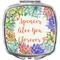 Succulents Compact Makeup Mirror (Personalized)