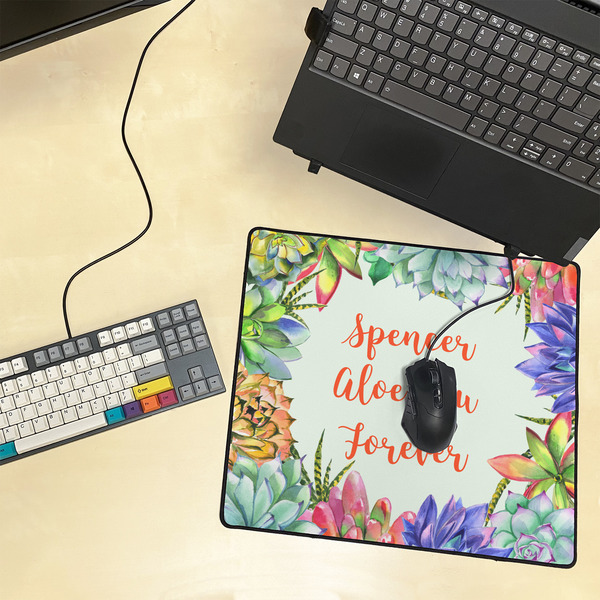 Succulents Medium Gaming Mats - LIFESTYLE