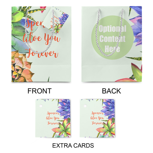Succulents Medium Gift Bag - Approval