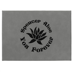 Succulents Medium Gift Box w/ Engraved Leather Lid (Personalized)