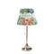 Succulents Poly Film Empire Lampshade - On Stand