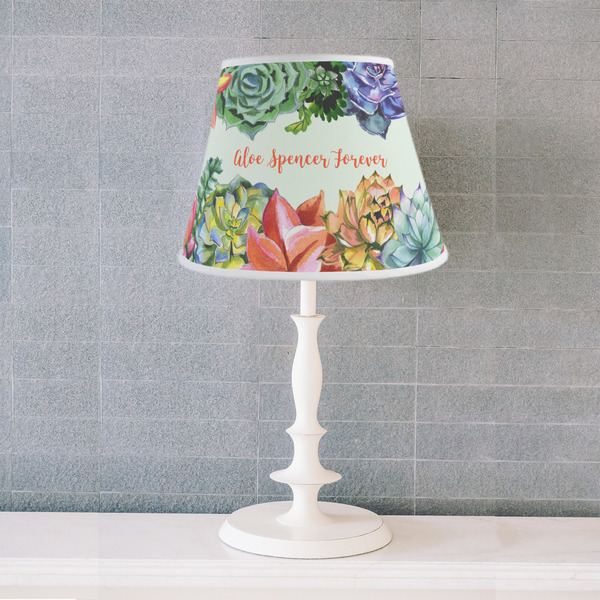 Succulents Poly Film Empire Lampshade - Lifestyle