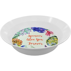 Succulents Melamine Bowl (Personalized)