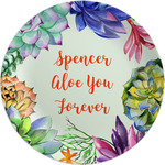 Succulents Melamine Plate (Personalized)