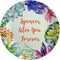 Succulents Melamine Plate 8 inches