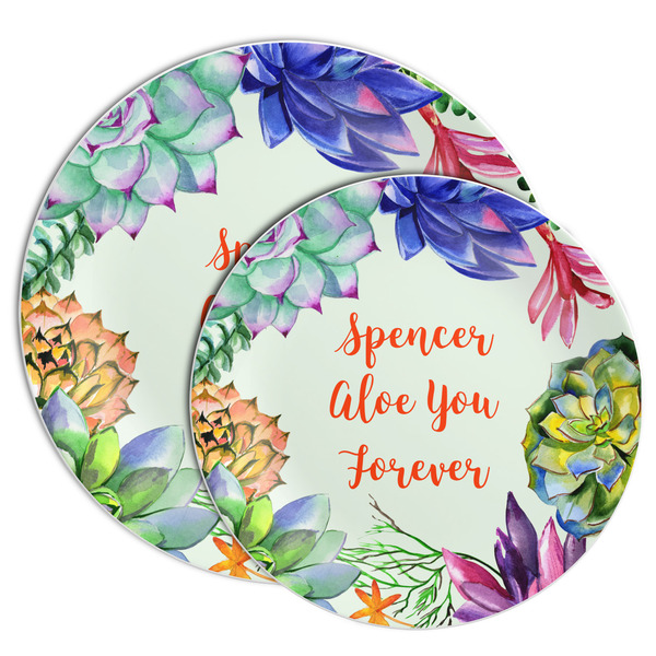 Succulents Melamine Plates - PARENT/MAIN