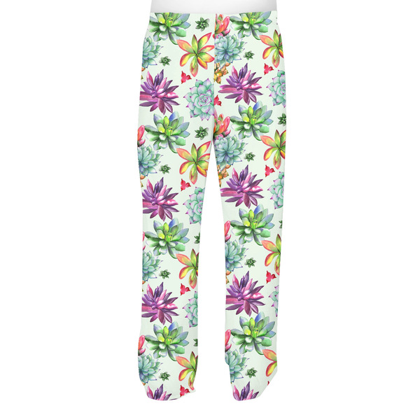 Succulents Men's Pjs Back - on model