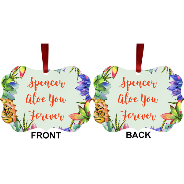 Succulents Metal Benilux Ornament - Front and Back (APPROVAL)