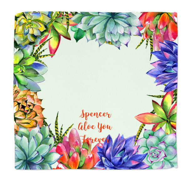 Custom Succulents Microfiber Dish Rag (Personalized)