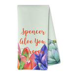 Succulents Kitchen Towel - Microfiber (Personalized)