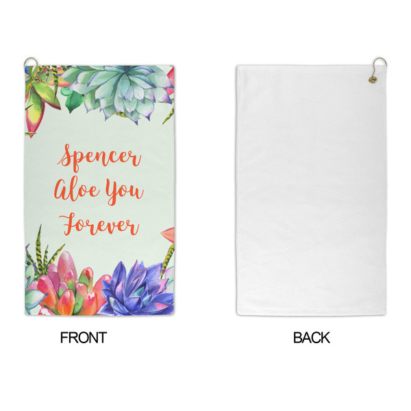 Succulents Microfiber Golf Towels - APPROVAL